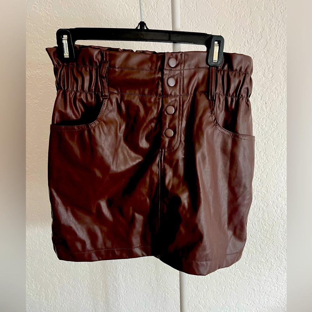 Chocolate brown skirt